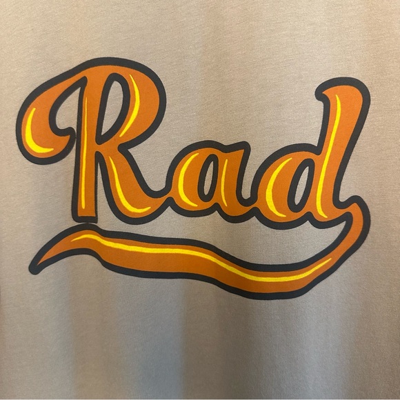 Dutch Bros Long Sleeve “RAD” Tan w/Yellow + Orange RARE DB 1992 - Picture 5 of 6